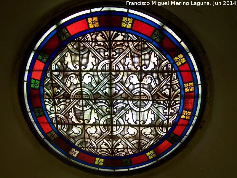 Capilla de los Marqueses de Linares - Capilla de los Marqueses de Linares. Vidriera