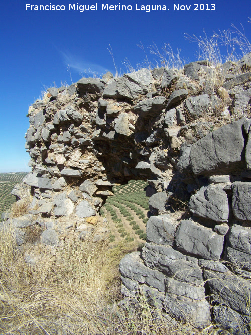 Castillo Vboras. Murallas - Castillo Vboras. Murallas. Extremo noroccidental de la muralla