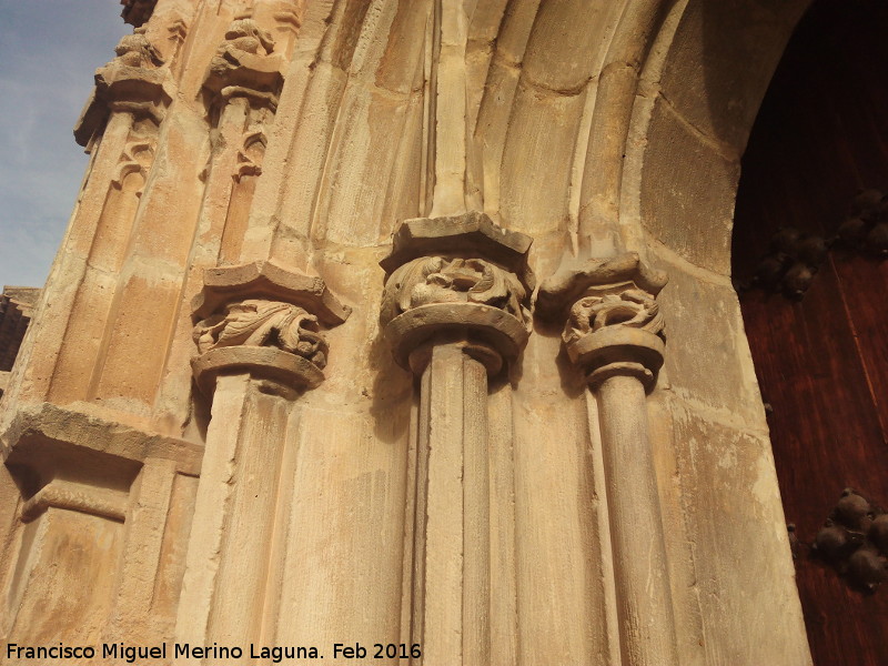 Iglesia de la Magdalena - Iglesia de la Magdalena. Capiteles izquierdos