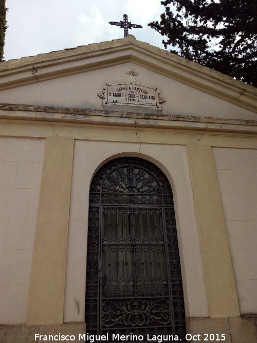 Cementerio de Martos - Cementerio de Martos. Capilla Panten