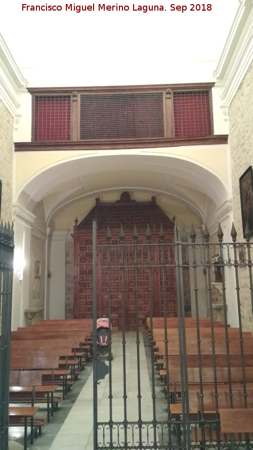 Convento de las Bernardas - Convento de las Bernardas. Coro con celosa