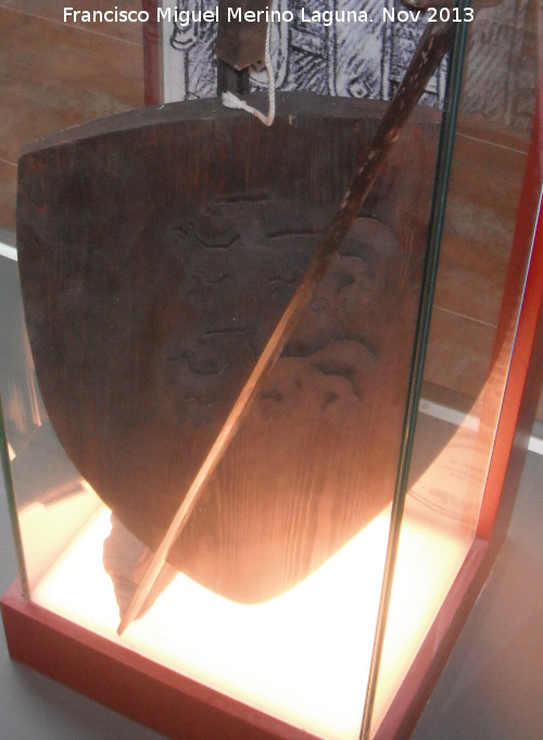 Escudo cristiano - Escudo cristiano. Museo de la Batalla de las Navas de Tolosa