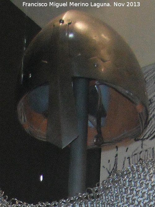 Yelmo - Yelmo. Casco de infantera cristiana. Museo de la Batalla de las Navas de Tolosa