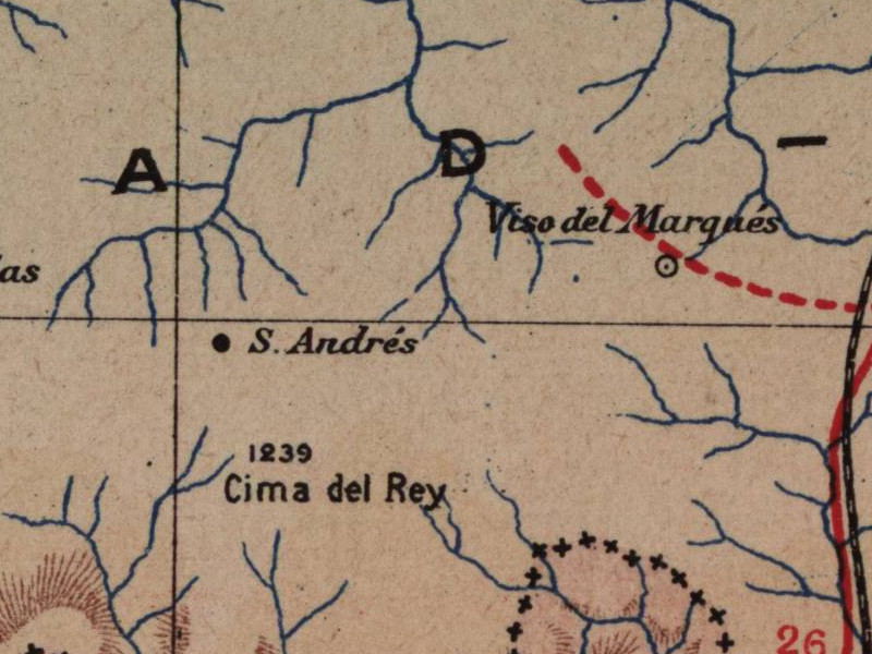 Historia de Viso del Marqus - Historia de Viso del Marqus. Mapa 1901