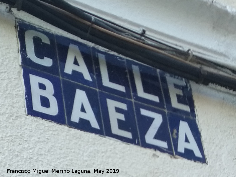 Calle Baeza - Calle Baeza. Azulejos