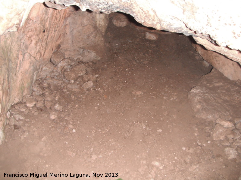 Cueva de Golliat - Cueva de Golliat. Gatera para la siguiente sala