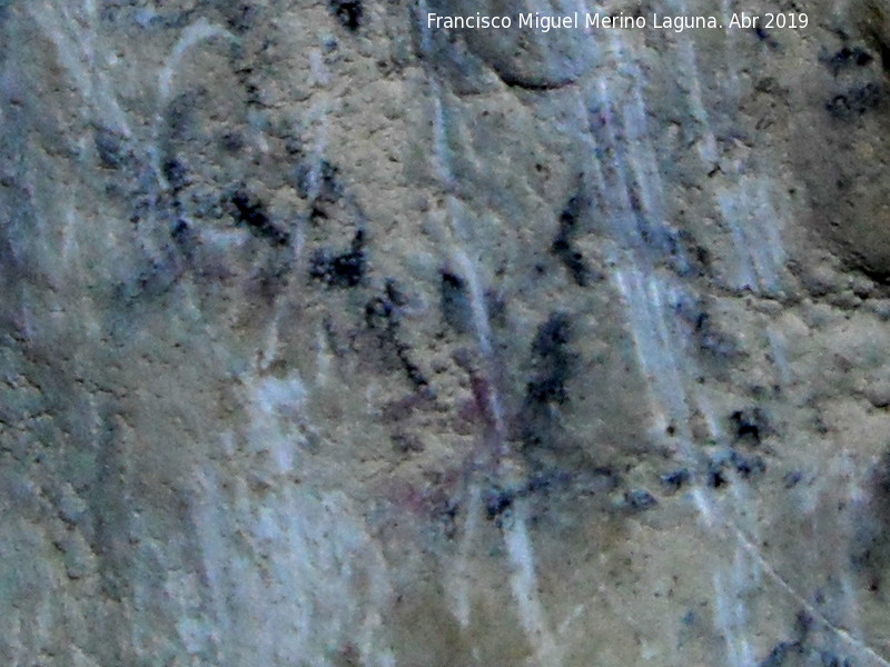 Pinturas rupestres de la Cueva de Golliat - Pinturas rupestres de la Cueva de Golliat. Restos de pinturas de la ltima cmara