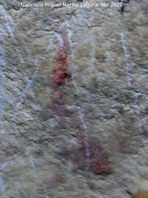 Pinturas rupestres de la Cueva de Golliat - Pinturas rupestres de la Cueva de Golliat. Restos de pinturas de la ltima cmara