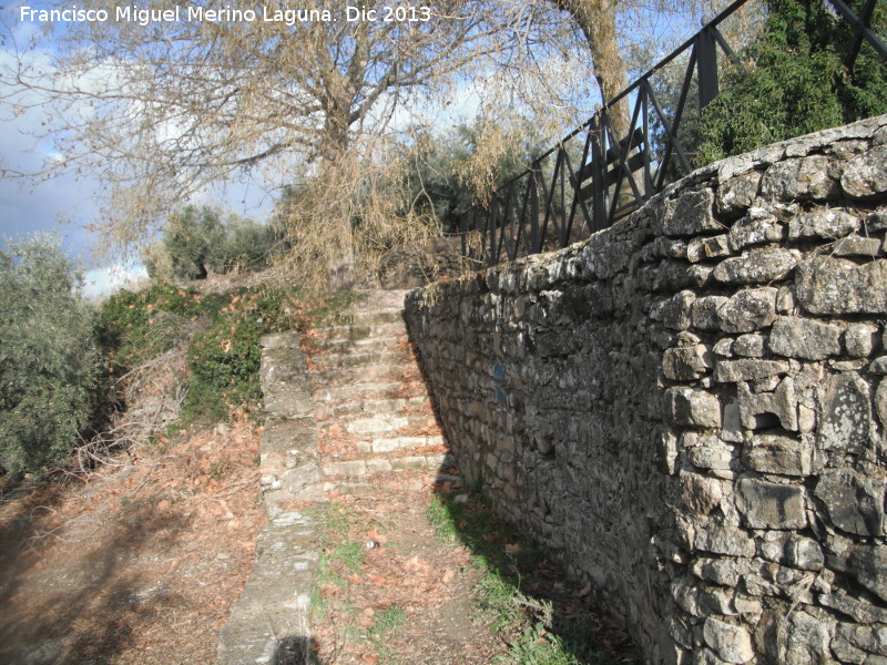 Fuente de la Virgen de la Salud - Fuente de la Virgen de la Salud. Escaleras de acceso a la fuente