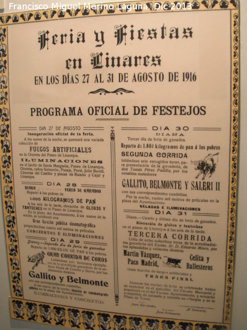 Feria de San Agustn - Feria de San Agustn. Cartel de 1916