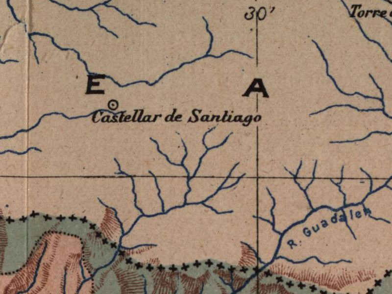 Ro Guadaln - Ro Guadaln. Mapa 1901
