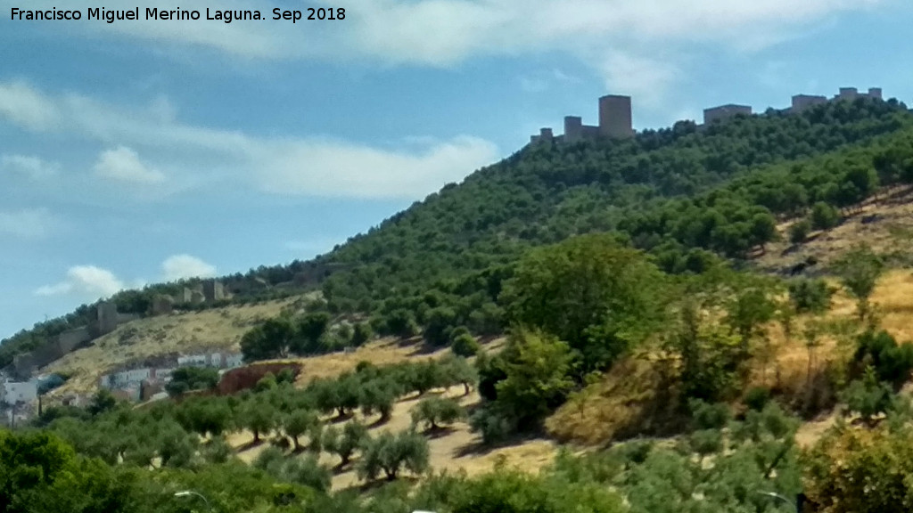 Muralla de Jan - Muralla de Jan. Desde el Parque de Bomberos