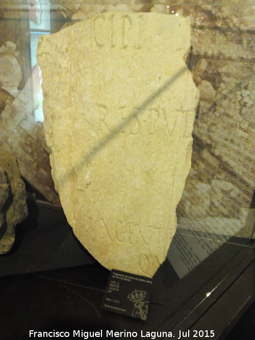 Domus Herculana - Domus Herculana. Inscripcin romana siglo I d.C. Museo de la Ciudad