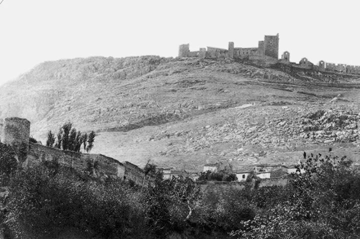 Muralla de Jan. Torren del Cao del Agua - Muralla de Jan. Torren del Cao del Agua. Foto antigua