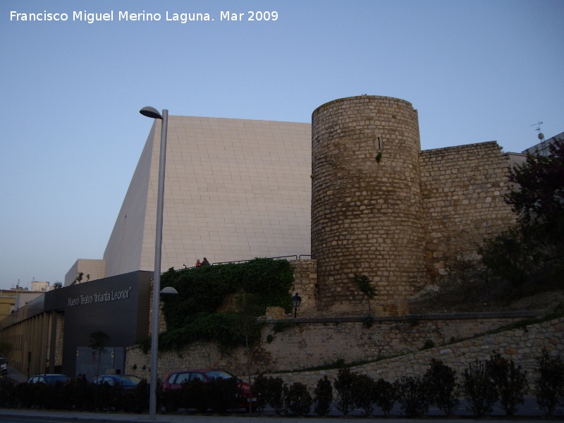 Muralla de Jan. Torren del Cao del Agua - Muralla de Jan. Torren del Cao del Agua. Integrado en el teatro