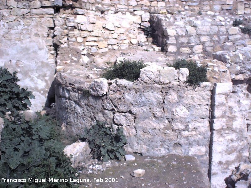 Muralla de Jan. Torren D - Muralla de Jan. Torren D. Parte semicircular del Torren D que da a la Puerta del Aceituno