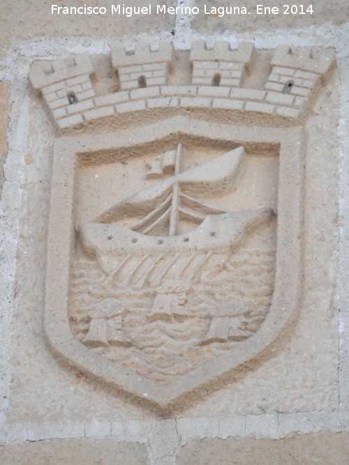 Castillo de San Miguel. Puerta de Acceso - Castillo de San Miguel. Puerta de Acceso. Escudo de la ciudad