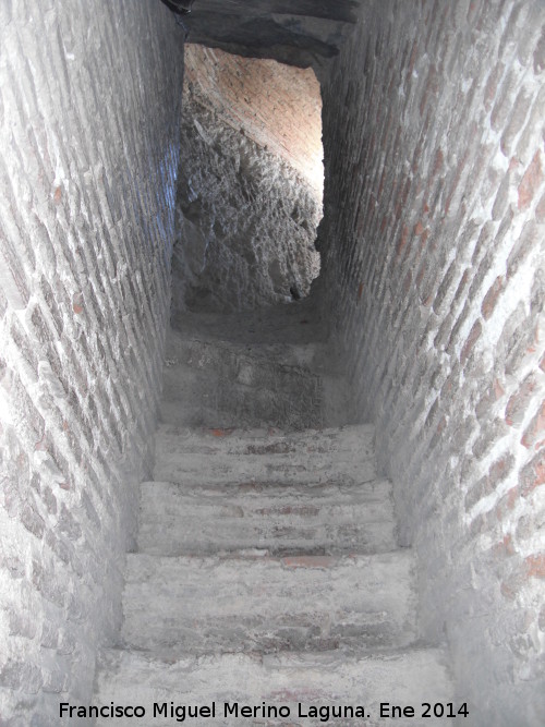 Castillo de San Miguel. Torreones del Nordeste - Castillo de San Miguel. Torreones del Nordeste. Escaleras de ladrillo