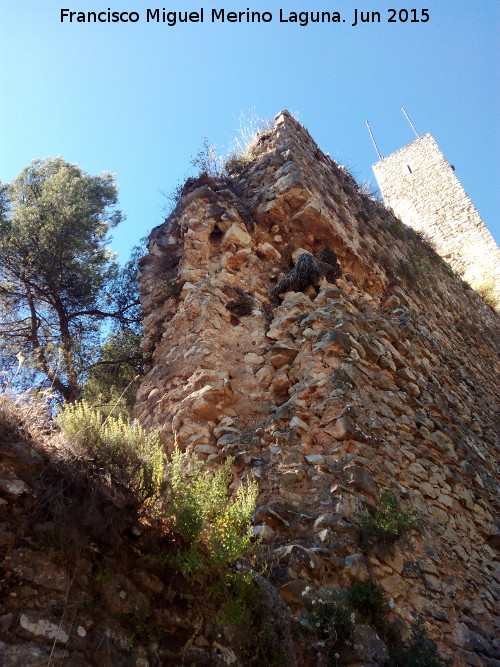 Muralla de Jan. Lienzo Norte I - Muralla de Jan. Lienzo Norte I. Terminacin del lienzo norte I con el torren norte II