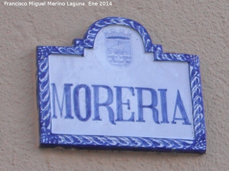 Calle Morera - Calle Morera. Placa
