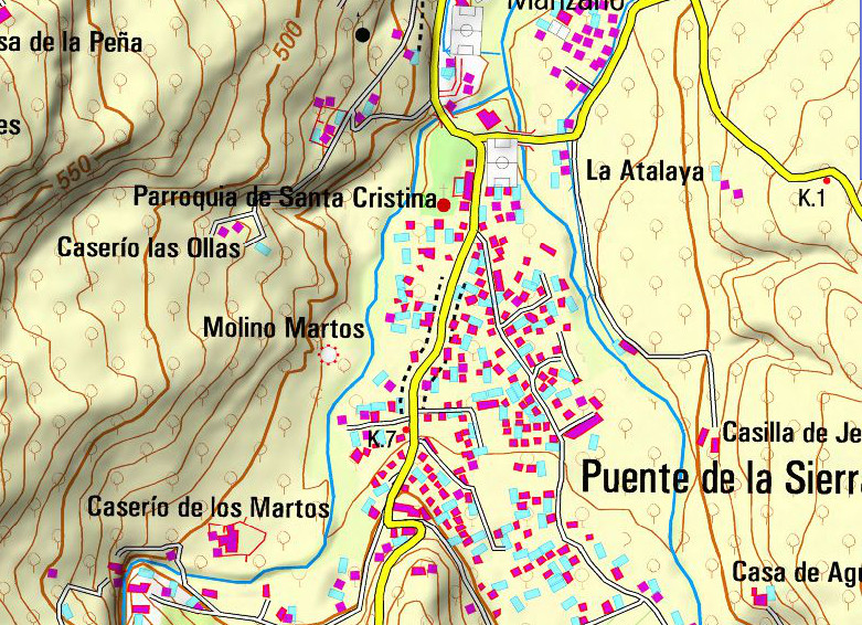Casera de los Martos - Casera de los Martos. Mapa