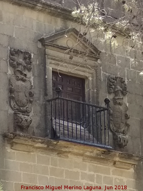 Convento de San Buenaventura - Convento de San Buenaventura. Balcn y escudos