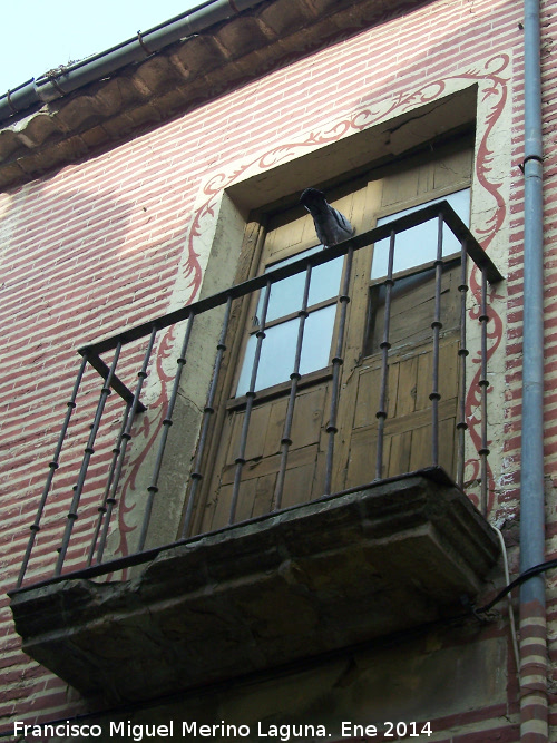 Casa de la Calle Cannigo Melgares n 4 - Casa de la Calle Cannigo Melgares n 4. Balcn