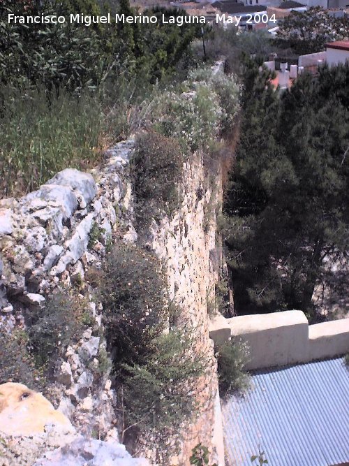 Muralla de Jan. Lienzo desde el Torren desmochado al Torren oculto - Muralla de Jan. Lienzo desde el Torren desmochado al Torren oculto. 