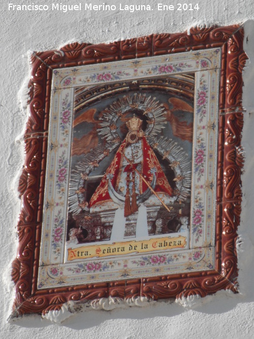 Capilla de la Virgen de la Cabeza - Capilla de la Virgen de la Cabeza. Azulejos de la Virgen de la Cabeza