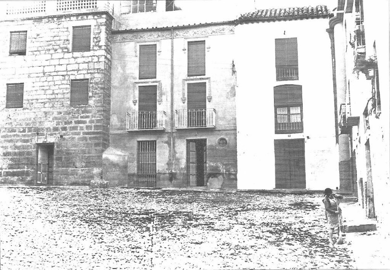 Casa de la Plaza de San Miguel n 9 - Casa de la Plaza de San Miguel n 9. Foto antigua