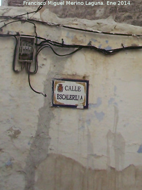 Calle Escalerillas - Calle Escalerillas. Placa
