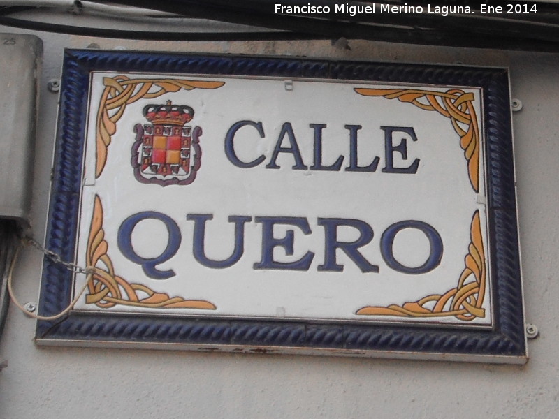 Calle Quero - Calle Quero. Placa