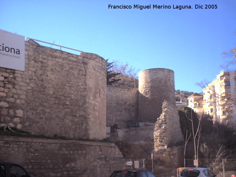 Muralla de Jan. Lienzo desaparecido del Torren Cilindrico al Torren D - Muralla de Jan. Lienzo desaparecido del Torren Cilindrico al Torren D. Destruido para el paso de camiones en la construccin del Teatro