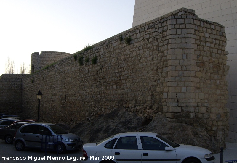 Muralla de Jan. Lienzo del Molino de la Condesa - Muralla de Jan. Lienzo del Molino de la Condesa. Intramuros despus de la construccin del teatro