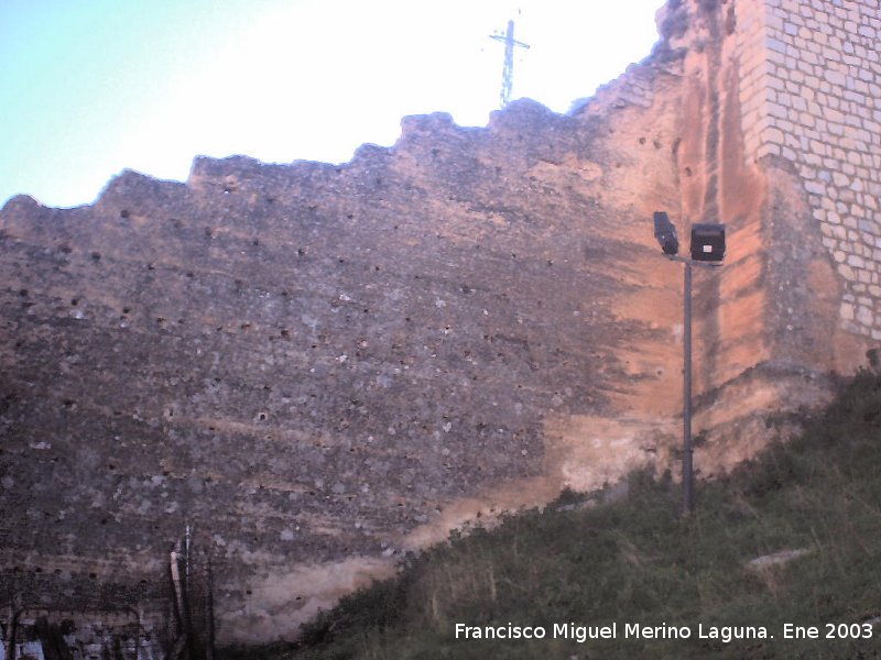 Muralla de Jan. Torren Norte XIX - Muralla de Jan. Torren Norte XIX. Lienzo izquierdo del torren, enteramente de tapial.