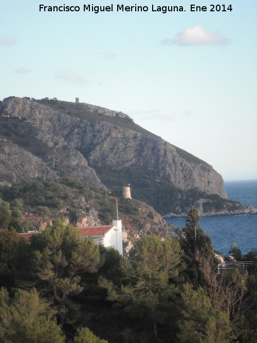 Torre de la Caleta - Torre de la Caleta. La Torre de la Caleta en comunicacin con la Torre de Cerro Gordo