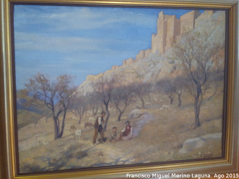 Cerro de Santa Catalina - Cerro de Santa Catalina. El Castillo con pastores. Jos Nogu Mass 1925. Museo Provincial de Jan