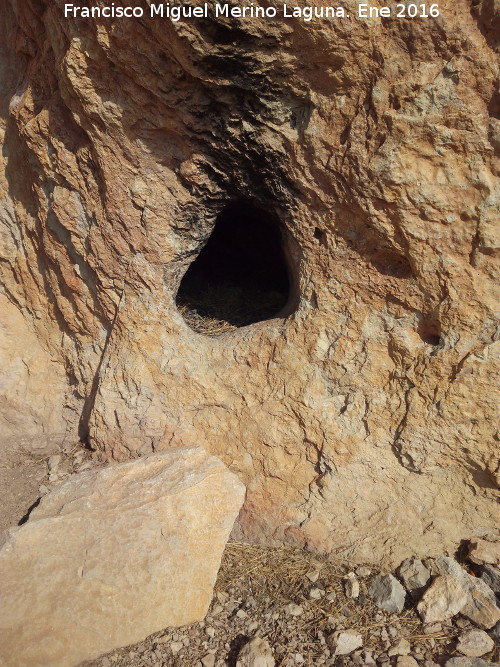 Cerro de Santa Catalina - Cerro de Santa Catalina. Hueco en las paredes del sector sur