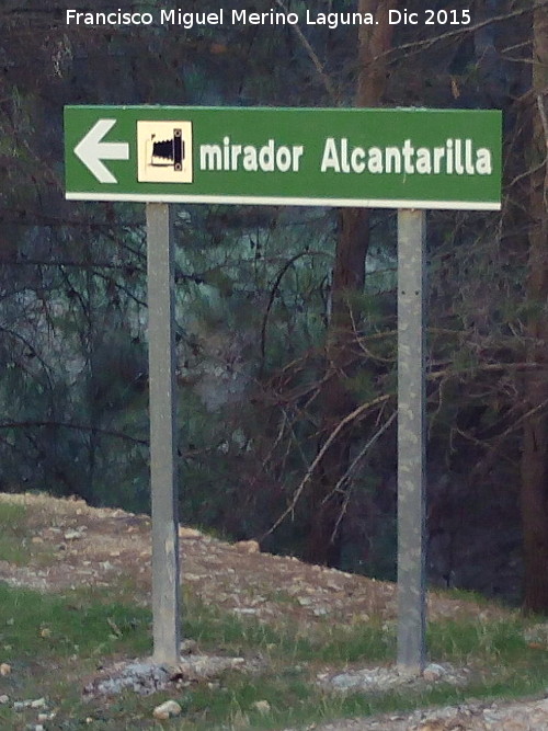 Mirador de la Alcantarilla - Mirador de la Alcantarilla. Cartel