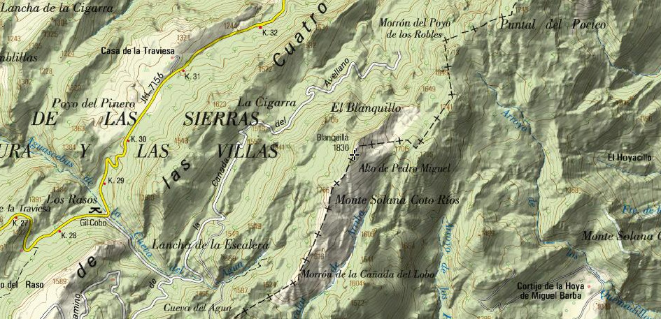 Blanquillo - Blanquillo. Mapa