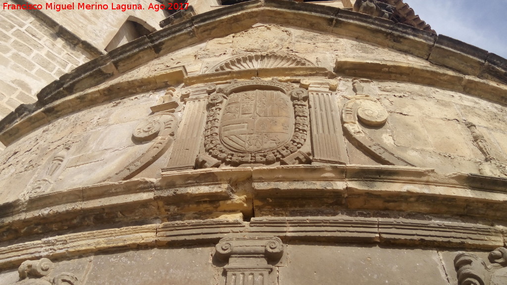 Fuente de San Pablo - Fuente de San Pablo. Escudo central