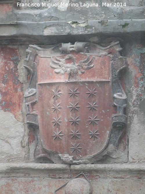 Palacio de los Salazares - Palacio de los Salazares. Escudo policromado