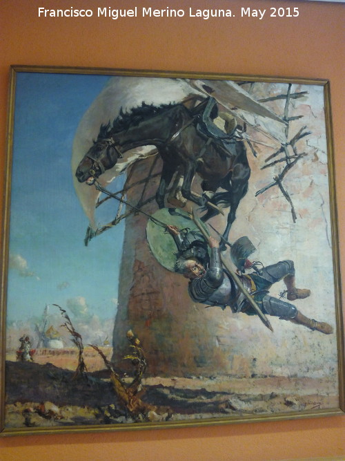 Museo Provincial - Museo Provincial. Don Quijote y los Molinos. don Quixote pobre loco. Jos Moreno Carbonero siglo XX