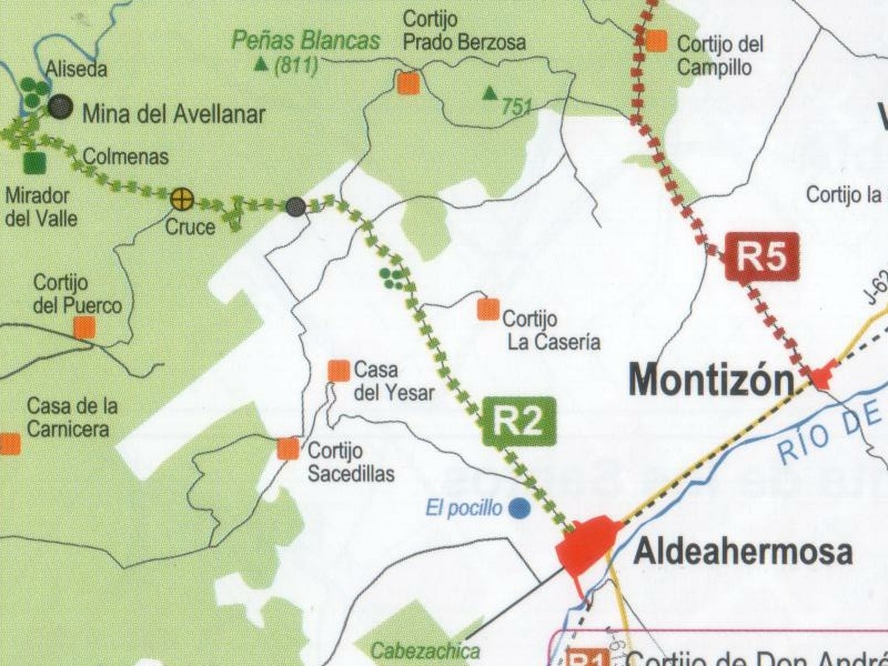 Mina del Avellanar - Mina del Avellanar. Mapa