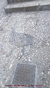 Calle Francisco Martn Mora. Mosaico de un pjaro