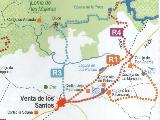 Eras de Venta de los Santos. Mapa