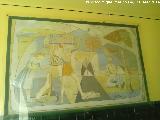 Colegio Alcal Venceslada. Fresco de Francisco Baos 1955