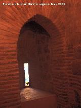 Muralla de Jan. Torren del Conde de Torralba. Saetera izquierda de donde parten las escaleras a la azotea