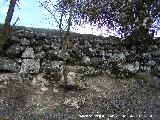 Oppidum de los Ayozos. Muralla