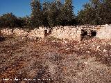 Fuente de los Pesillos. Antiguo muro de contencin